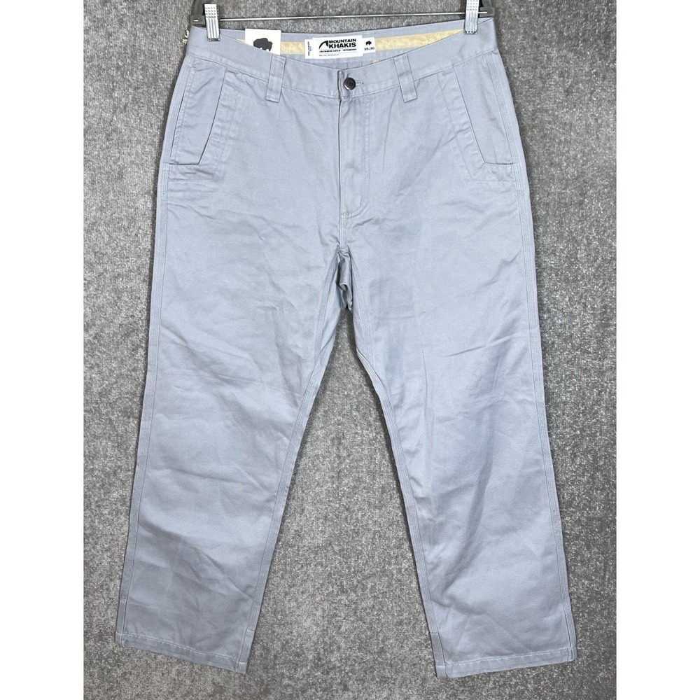 Mountain Khakis Teton Twill Relaxed Fit Pants Mens Size 35x30 Gray Pockets New